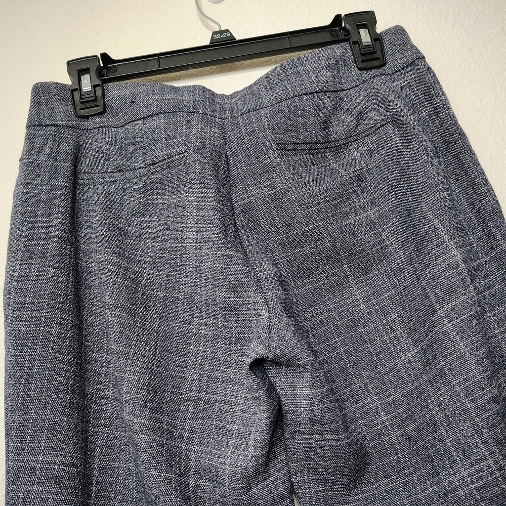 New York & Company Gray and White Stretch Trousers Pants Sz 6P - Picture 11 of 12